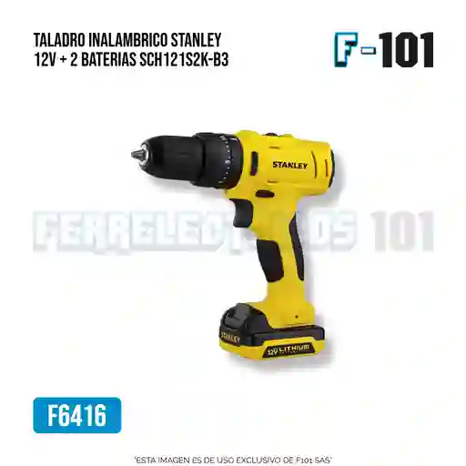 Taladro Inalambrico Stanley 12v + 2 Baterias