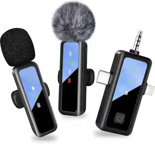 Microfonos Para Celular Usb-c Jack Lightning Lavalier Profesional