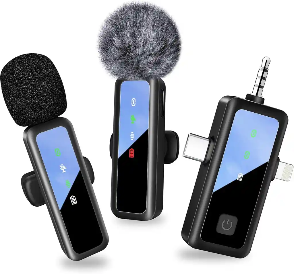 Microfonos Para Celular Usb-c Jack Lightning Lavalier Profesional