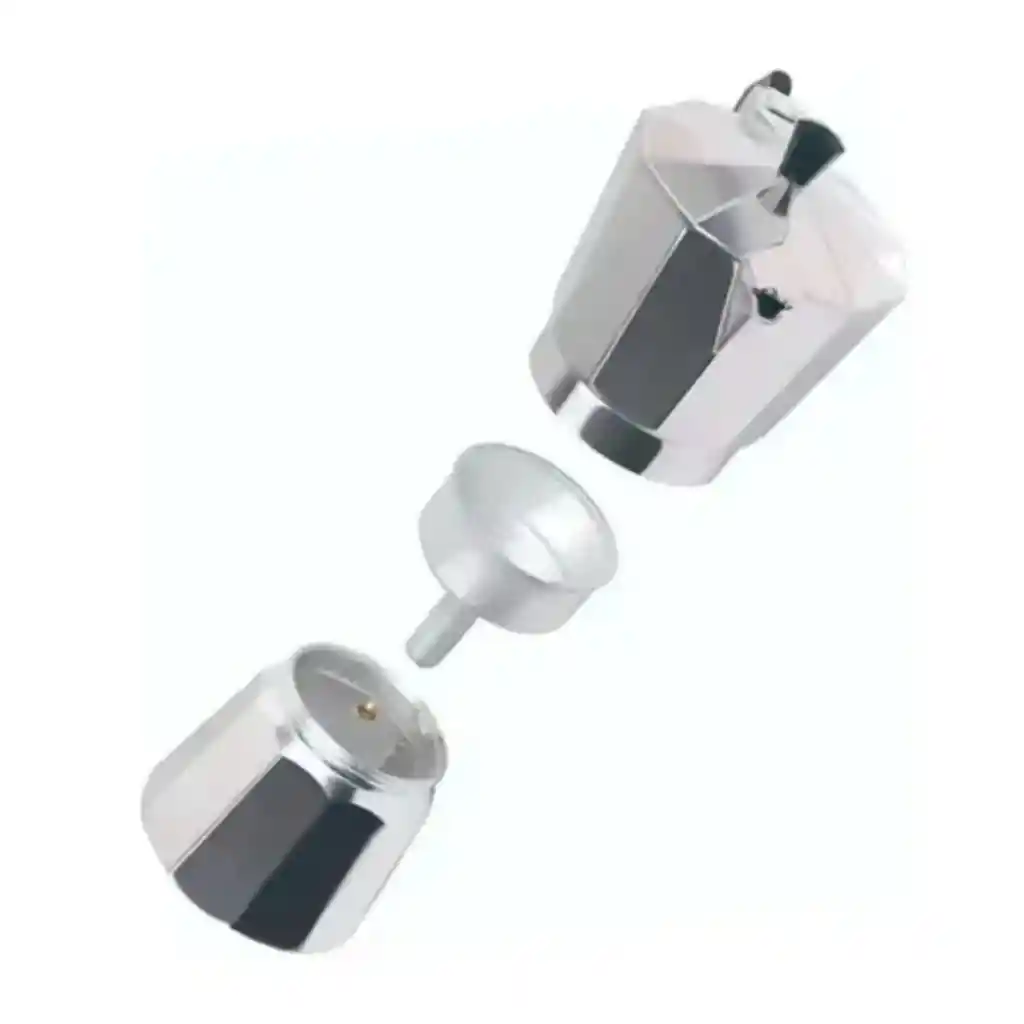 Cafetera Manual Metálica 6 Tazas Tipo Expreso
