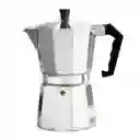 Cafetera Manual Metálica 6 Tazas Tipo Expreso