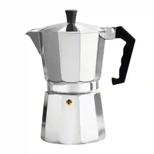 Cafetera Manual Metálica 6 Tazas Tipo Expreso