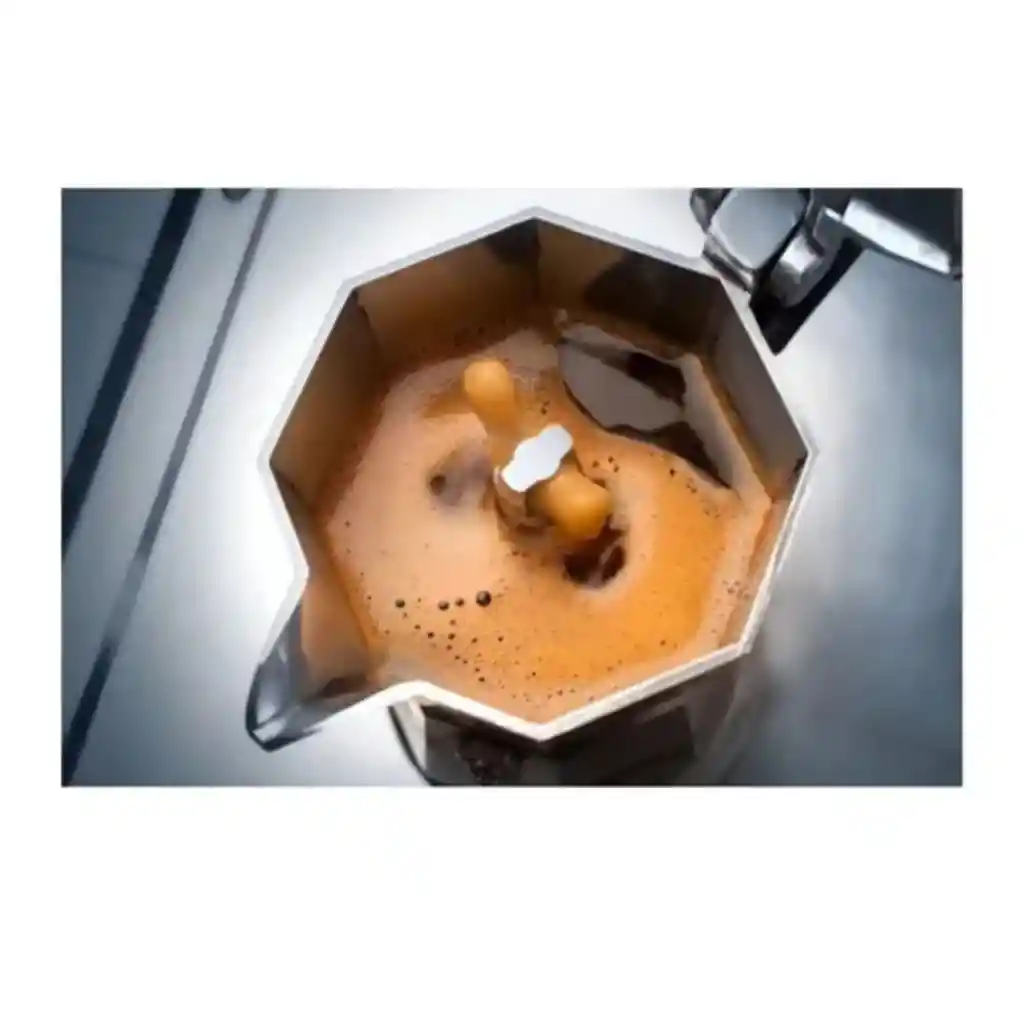 Cafetera Manual Metálica 6 Tazas Tipo Expreso