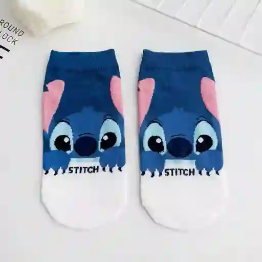 Medias Tobilleras Stitch Polka