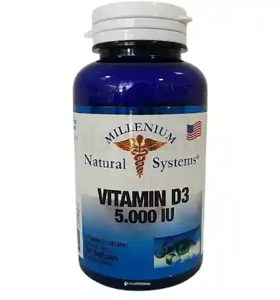 Vitamin D3 5.000 Iu X 100 Capsula Natural Systems