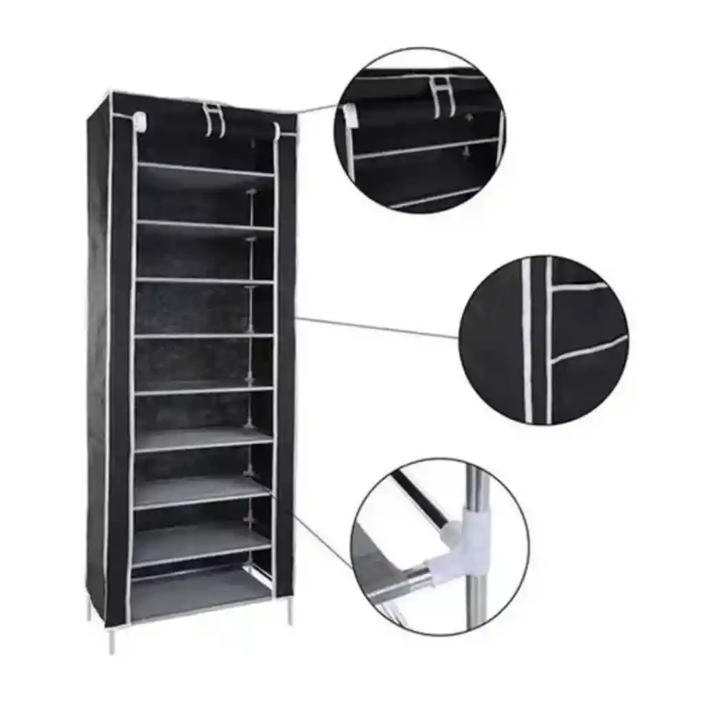 Organizador De Zapatos Apilable En Tela Diseño En Torre