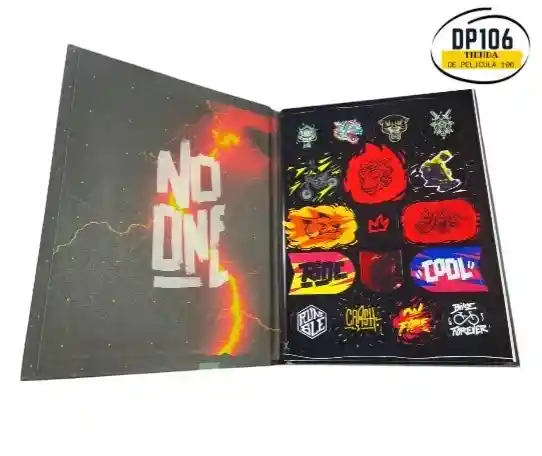 Cuaderno Scribe Master Cuadriculado 100 Hojas Cosido Diseño Hombre Pasta Dura