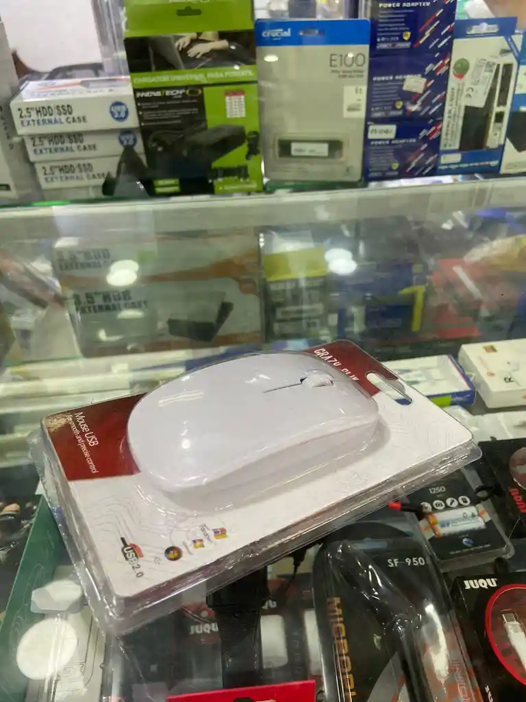 Mouse Plano Usb Alámbrico 1000dpi Windows Mac - Blanco