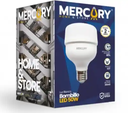 Bombillo Led Mercury 50w E27 6500k