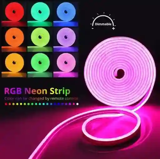 Luz Neon Rgb 5 Metros