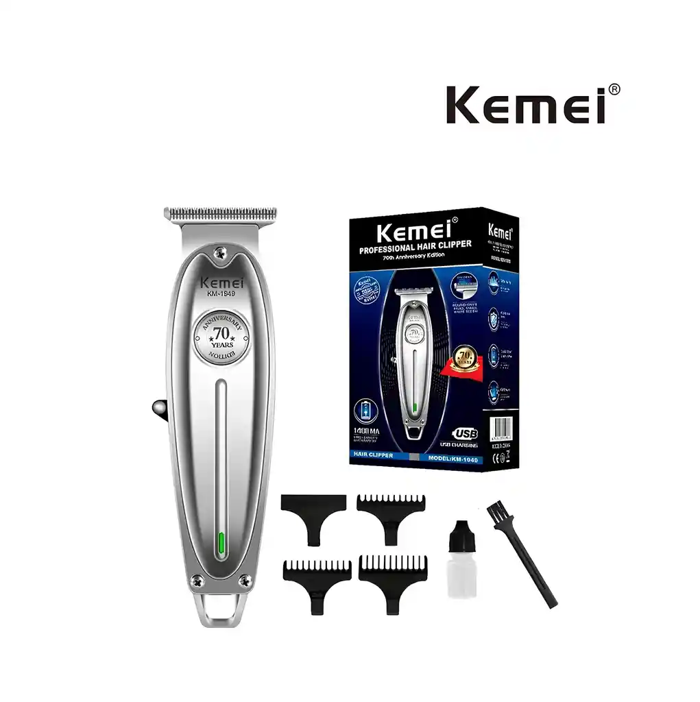 Patillera Profesional Kemei Km-1949 – Edición 70 Años