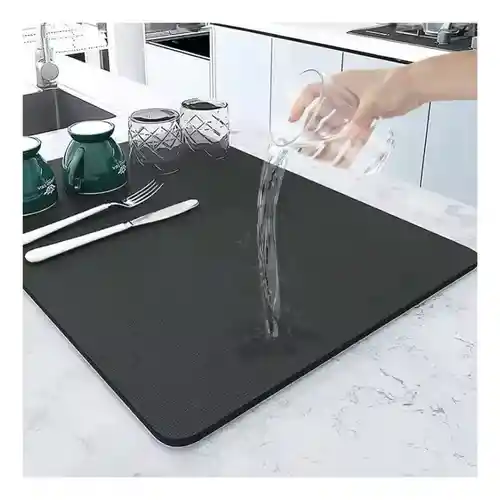 Alfombra Mini Para Cocina Hogar Absorbente De Agua Platero Anti Hongos Secado Rápido