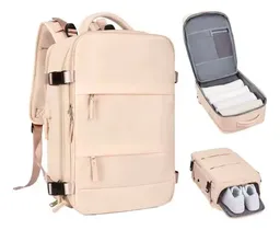 Maleta Morral Para Laptop Puerto Usb Viajero Práctico Amaz Beige Innovo