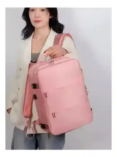 Maleta Morral Para Laptop Puerto Usb Viajero Práctico Amaz Rosa Edition Innovo