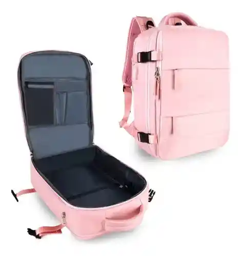 Maleta Morral Para Laptop Puerto Usb Viajero Práctico Amaz Rosa Edition Innovo