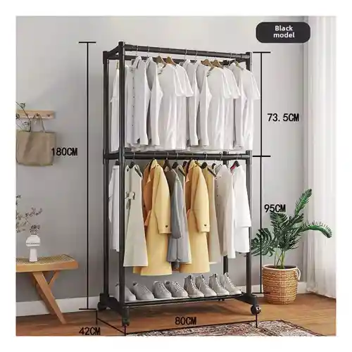 Organizador De Ropa Doble Elegante Innovo Home