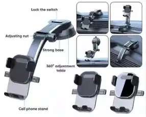 Soporte Suction Cup Celular Rt-69b Carro