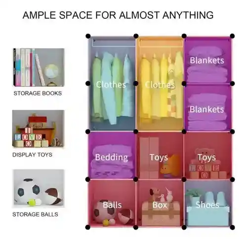 Organizador Para Juguetes Ropa Multifuncional Niños Armable Modular Innovo Home