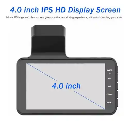 Dvr Camara Seguridad Para Vehículo Con Camara Trasera Full Hd