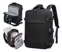 Maleta Morral Para Laptop Puerto Usb Viajero Práctico Semi Impermeable Amaz Black Edition Innovo
