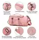 Bolso Maleta Morral Deportivo Impermeable Multifuncional Pink Rose