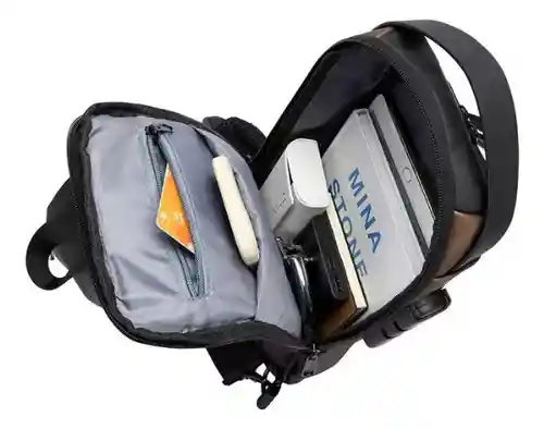 Bolso Manos Libres Mini Morral Hombre Tipo Pechera Antirrobo