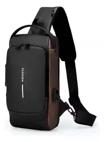 Bolso Manos Libres Mini Morral Hombre Tipo Pechera Antirrobo