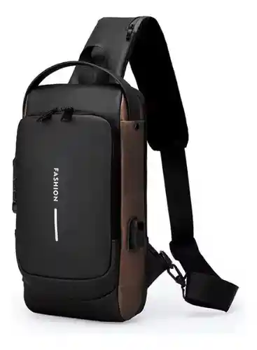 Bolso Manos Libres Mini Morral Hombre Tipo Pechera Antirrobo