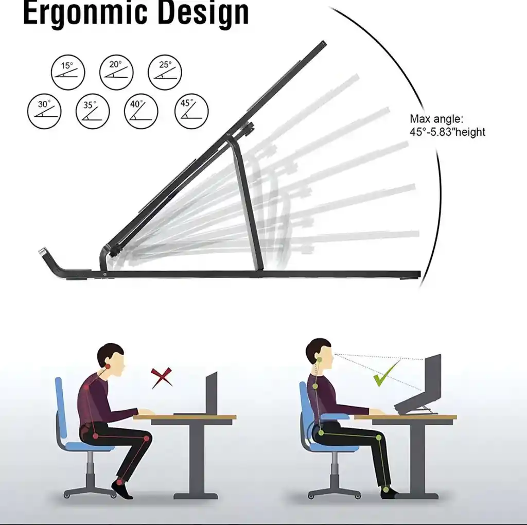 Soporte Plegable Para Laptop Three Color – Ajustable Y Portátil