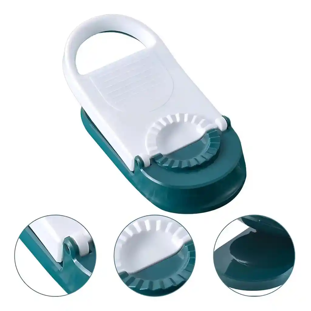 Molde Para Empanadas Cortador Manual Práctico De Plástico Color Blanco