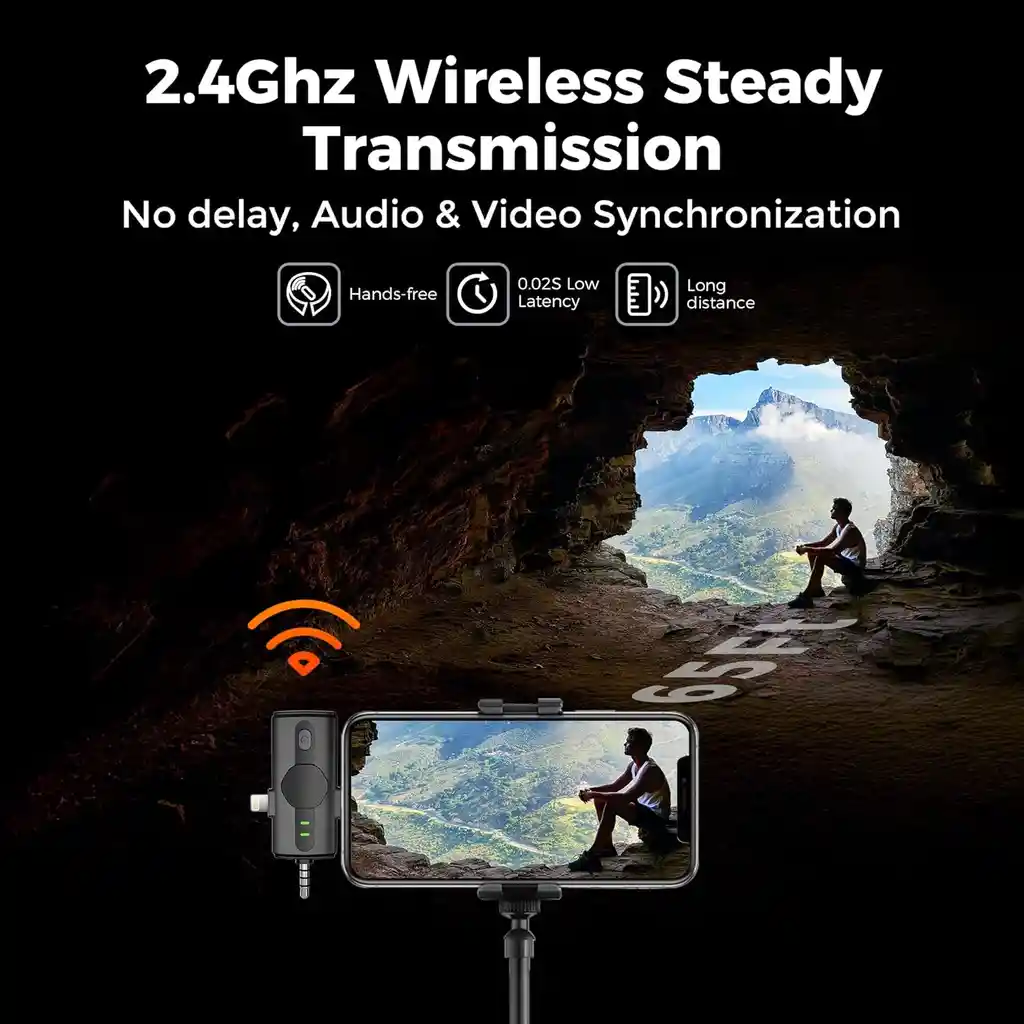 Microfonos Inalambrico Solapa Para Celular Iphone Ipad Camar