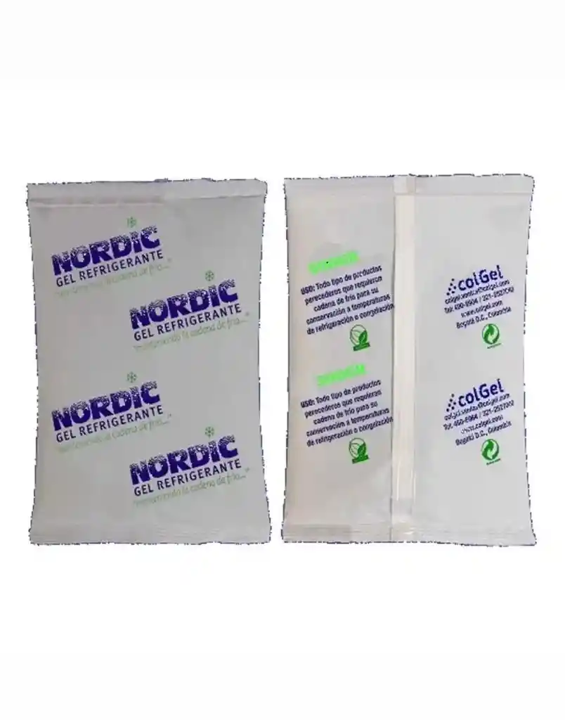 Gel Refrigerante Cadena De Frio Sustituto De Hielo 500gr Vacunas Y Alimentos Nordic