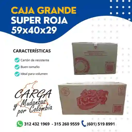 Caja Super Rica Roja 60x40x30 - Embalaje