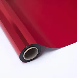 Papel Metalizado Rollo X 25 Mts Rojo