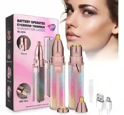 Recortadora De Cejas 2 En 1 Para Mujeres – Eléctrica, Portátil Y Recargable