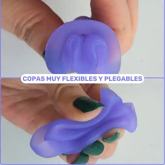 Set 2x Copas Menstruales Satisfyer Feel Good Lila