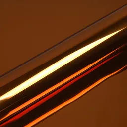 Papel Metalizado Rollo X 25 Mts Naranja