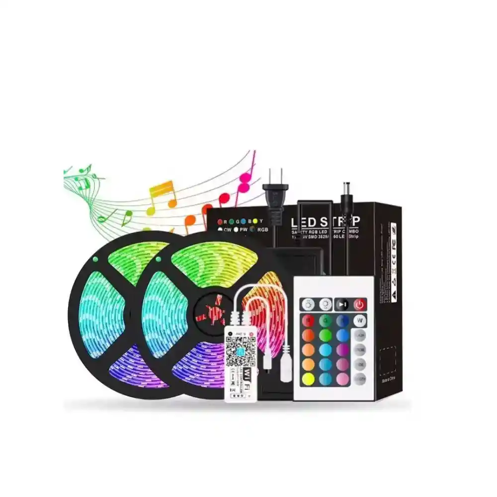 Cinta Led Multicolor Rgb Luz 5 Mts Bluetooth Con App Control