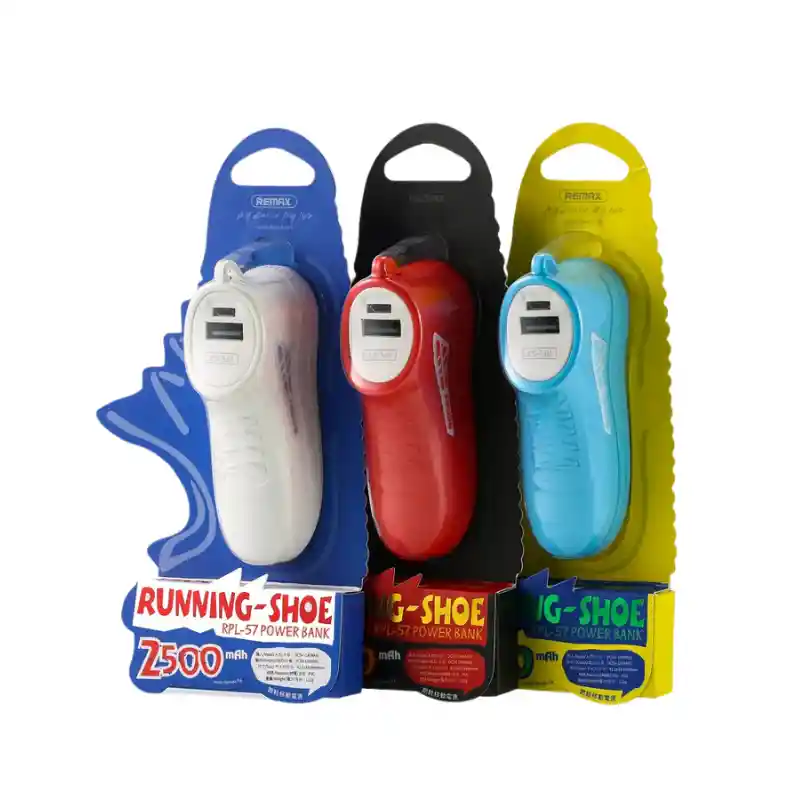 Cargador Portátil Power Bank Remax Rpl-57 "running Shoe" – 2,500 Mah