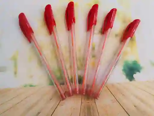 Boligrafo Semigel Tapa Rojo Oe