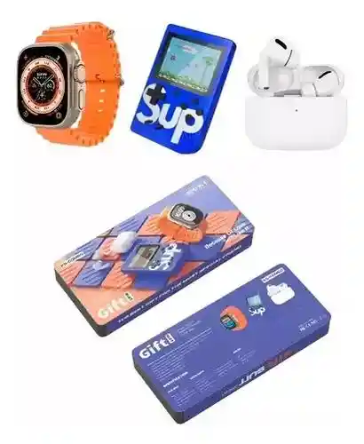 Smartwatch Combo K5 Reloj Audifonos Consola Protector