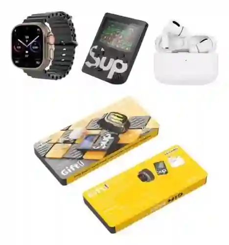 Smartwatch Combo K5 Reloj Audifonos Consola Protector