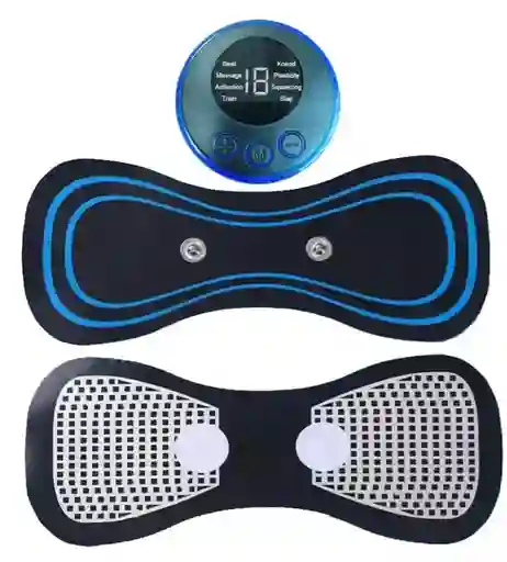 Masajeador De Cuello Espalda Brazos Recargable Color Negro Gimnasia Pasiva Relaja Alivia