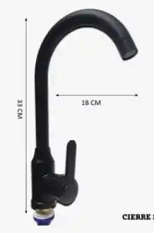 Llave Sencilla Para Lavaplatos Color Negra