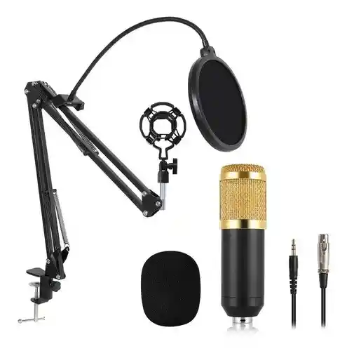 Microfono Condensador Con Base