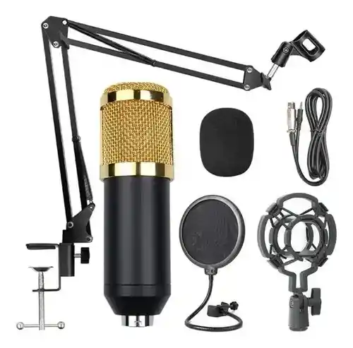 Microfono Condensador Con Base