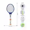 Raqueta Mata Zancudos Eléctrica Recargable Mosquitos Moscas Doble Linterna