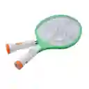 Raqueta Mata Zancudos Eléctrica Recargable Mosquitos Moscas Doble Linterna