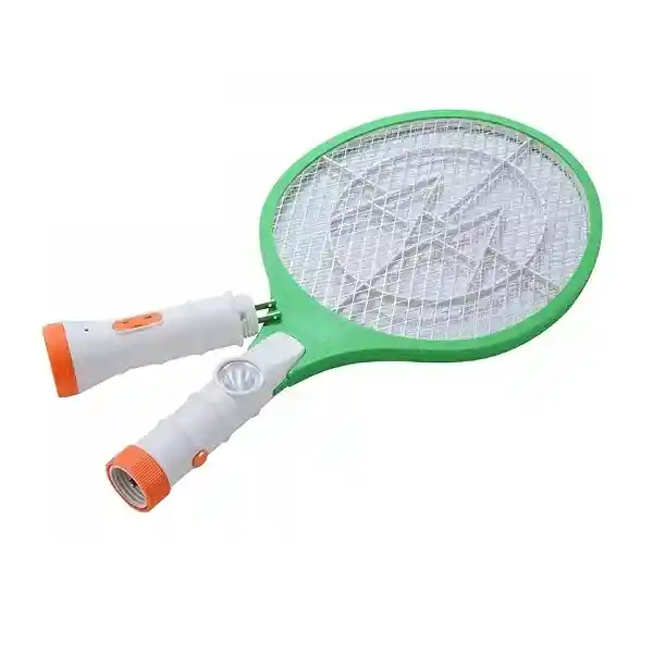 Raqueta Mata Zancudos Eléctrica Recargable Mosquitos Moscas Doble Linterna