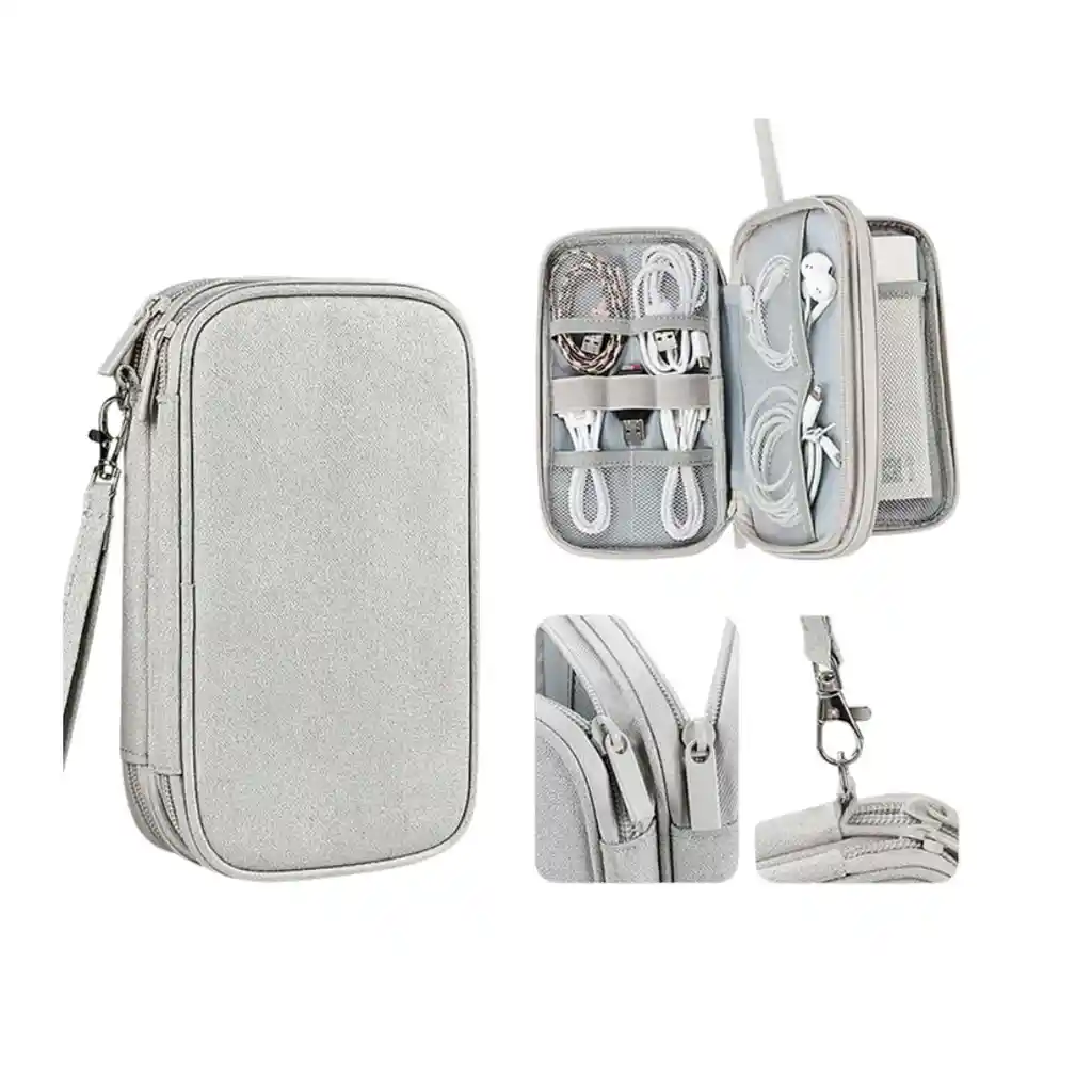 Estuche Organizador De Cables Funda Celular Cargador Premium
